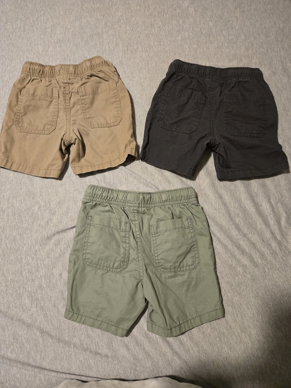 Cat & Jack Boys' Shorts Trio - Tan, Black, Olive - Picture 2 of 8